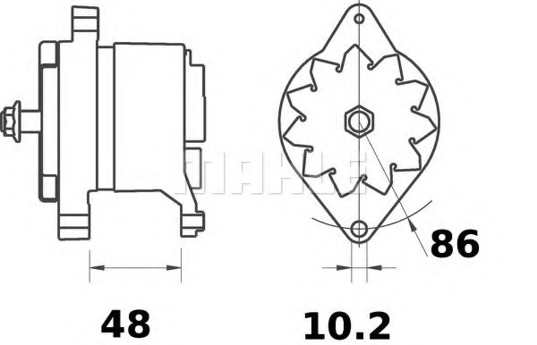 MAHLE ORIGINAL MG 508 Alternator